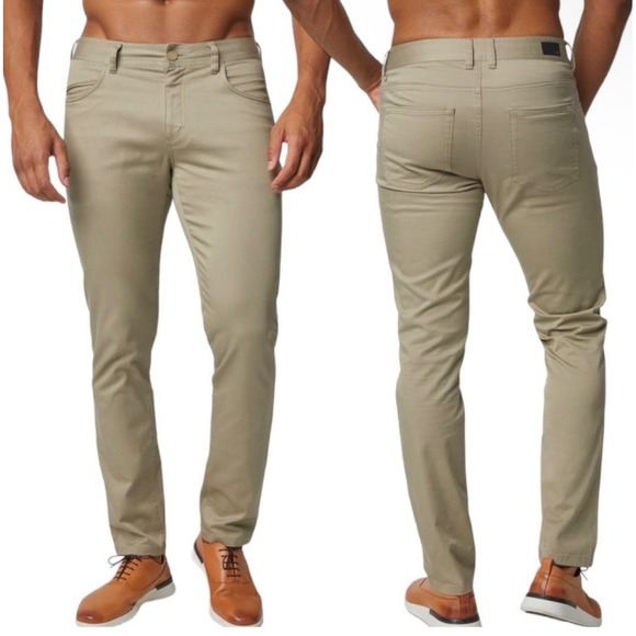 RHONE Other - NWT Rhone Mens Everyday Twill Five Pocket Pant Khaki Slim Straight 28x33